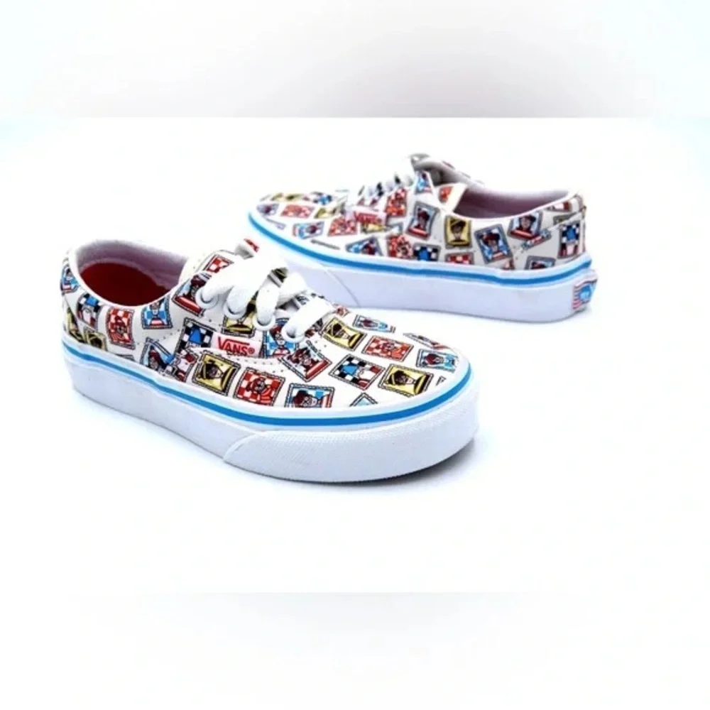 Vans X Where's Waldo | Era Postage Skate Shoe Kids Boy/Girl - Picture 6 of 10